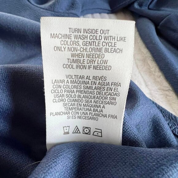 Women's Size Medium  Solid Blue Long Sleeve Pullover - Picture 6 of 7